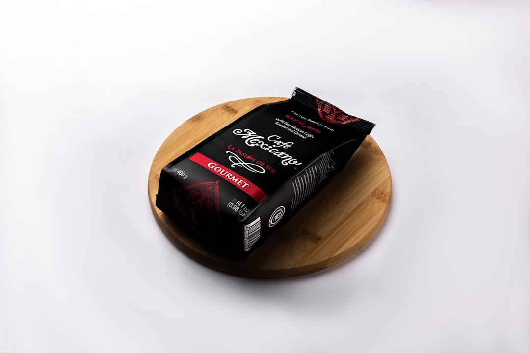 Premium dog treats on plain background
